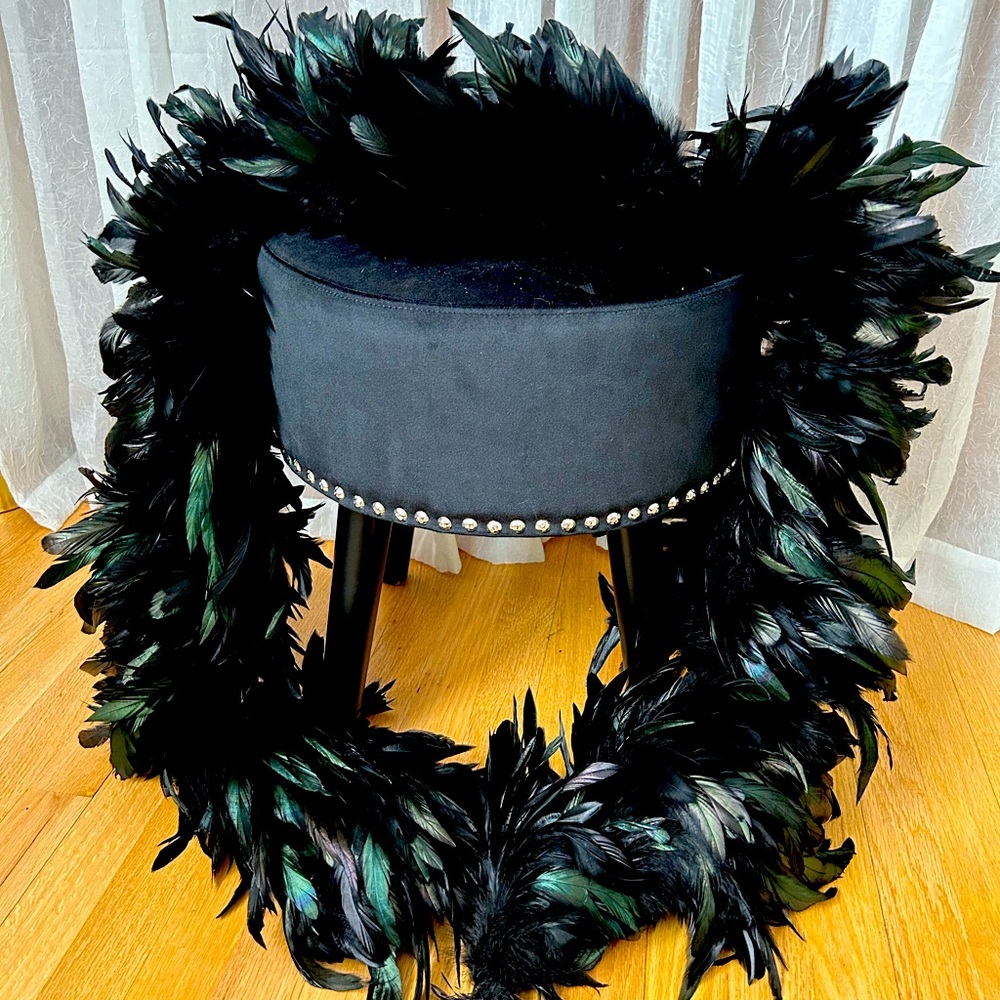 Black feather boa